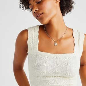 Free People Love Letter Cami White